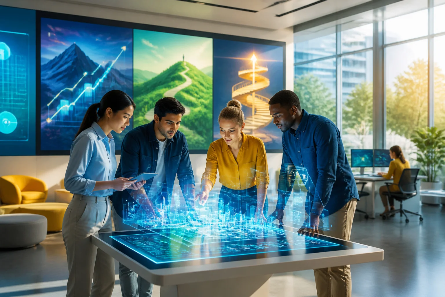 Collaboration futuriste et developpement de carriere
